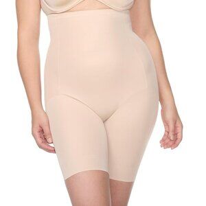 NEW Naomi & Nicole Firm Control Hi-Waist Thigh Slimmer Nude Size XL